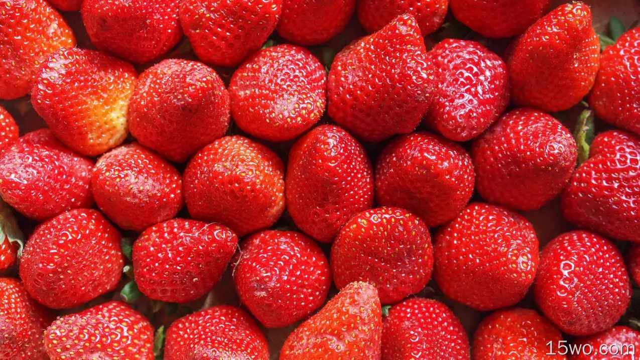 美味的草莓，新鲜水果