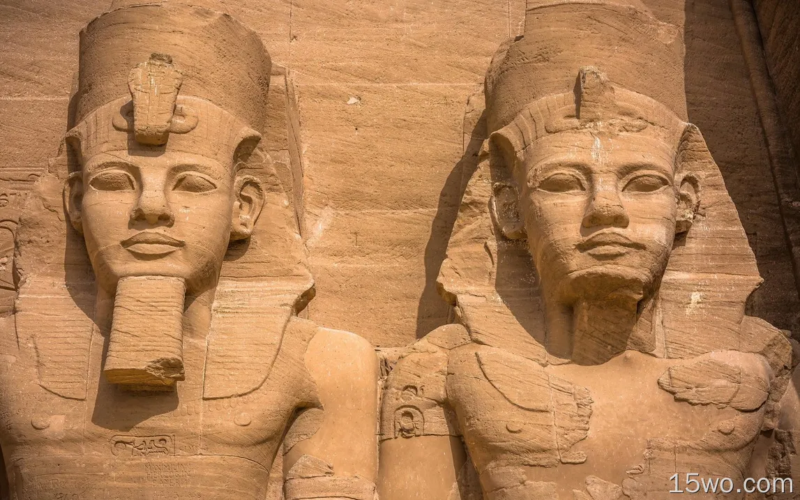 阿布辛贝，古代雕像，埃及