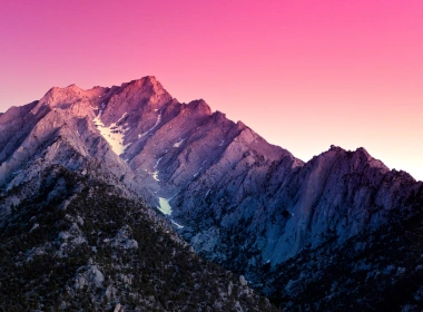 阿拉巴马山，加利福尼亚州，美国，山，雪，日落，紫色 2560x1600