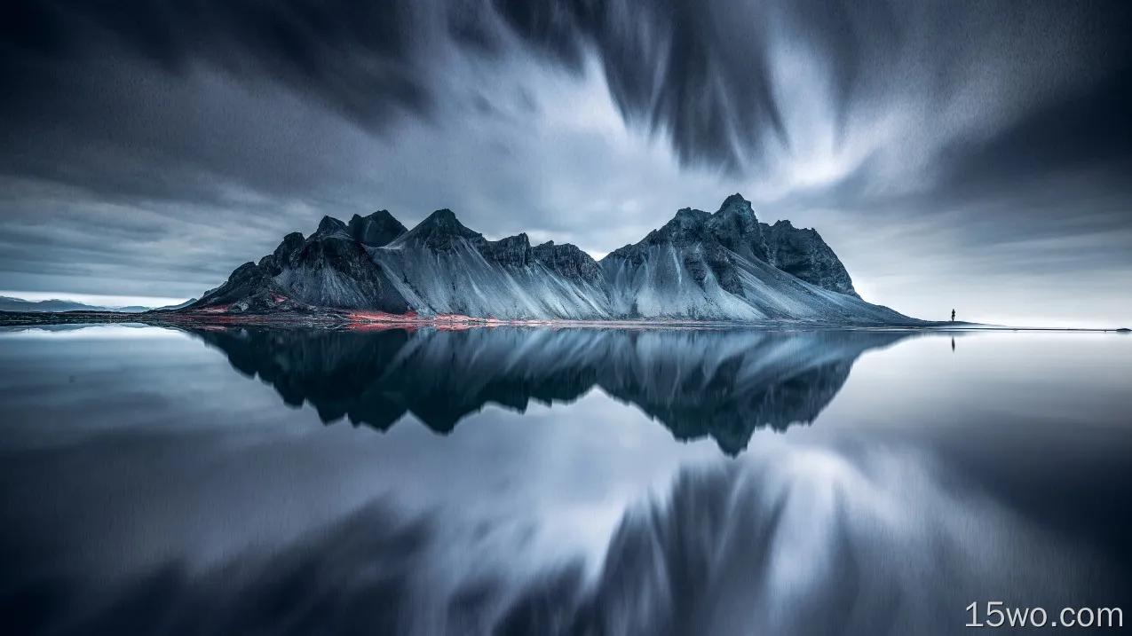 自然 冰岛 湖