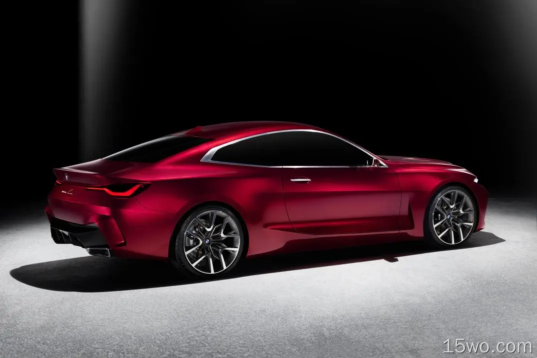 座驾 BMW Concept 4 宝马 Red Car 高清壁纸