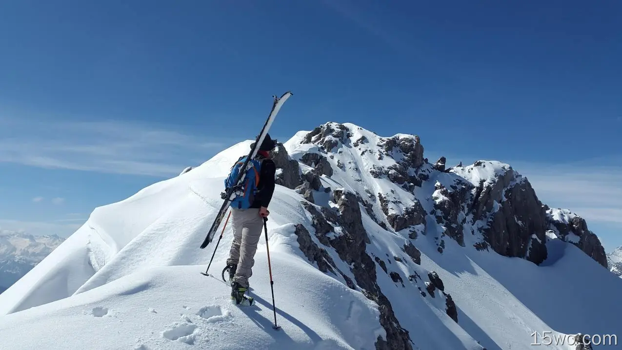 运动 Mountaineering 山 Snow 冬季 Alps 攀岩 Sport 大自然 高清壁纸