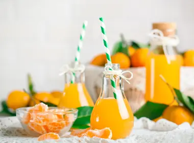 食物 果汁 Tangerine 水果 饮品 静物 高清壁纸 5489x3659