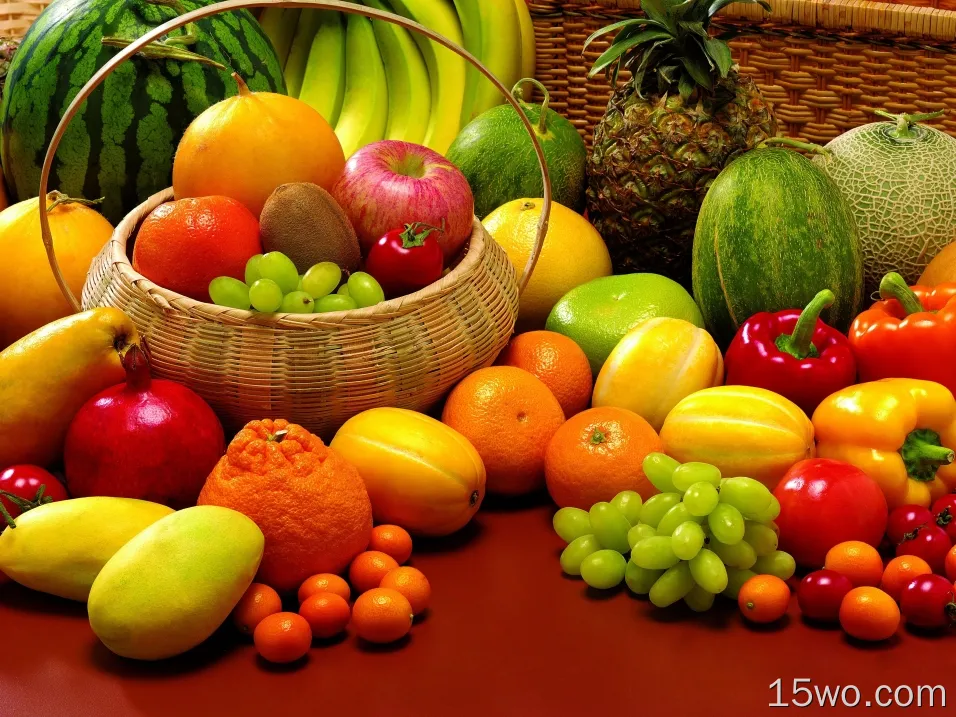 高清水果 水果, 各种, 菠萝, 瓜, 葡萄, 橙子, 柑橘, 奇异果, 苹果