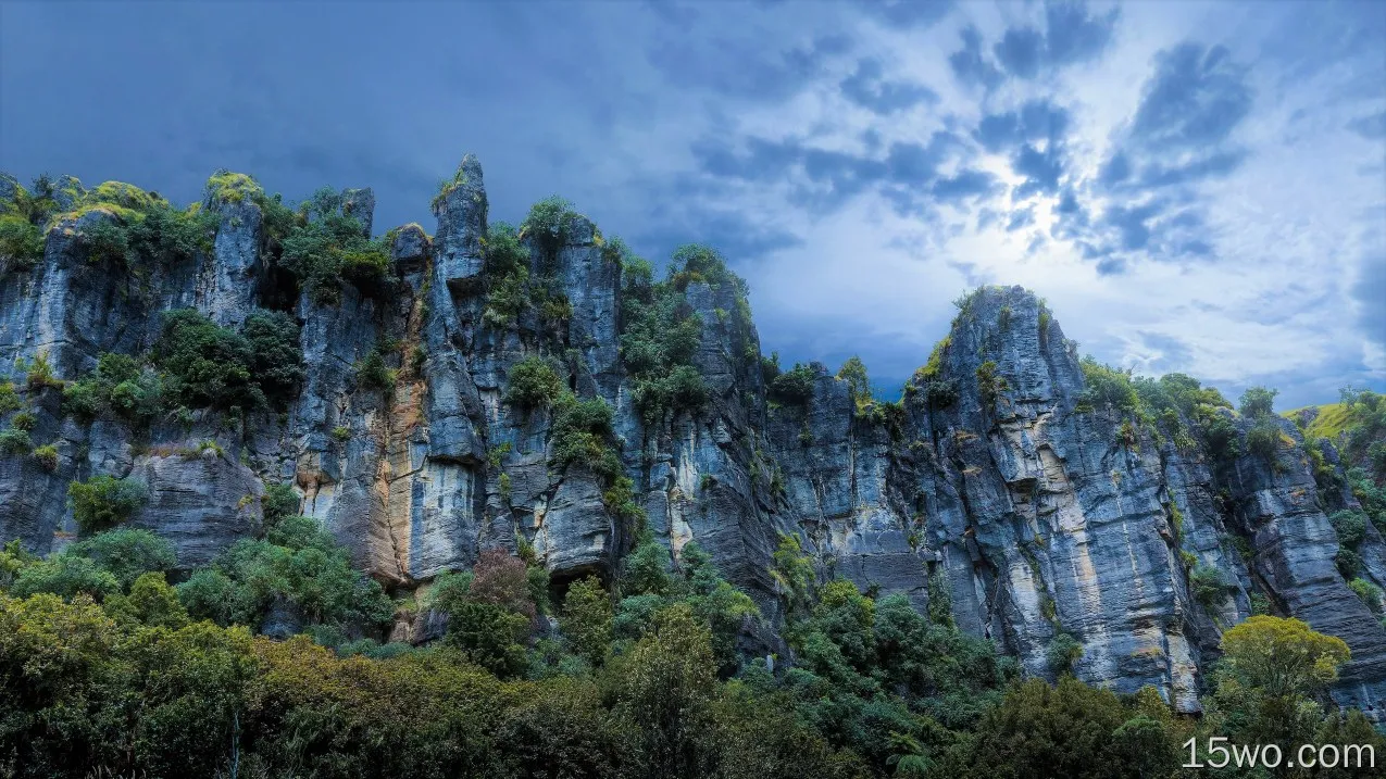 自然 峭壁 地球 山 新西兰 岩石 高清壁纸