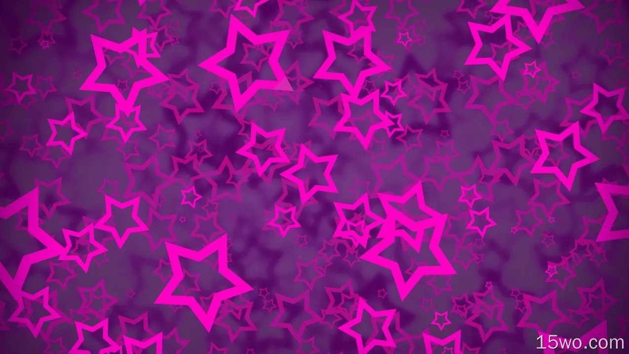 艺术 星星 紫色 粉色 高清壁纸