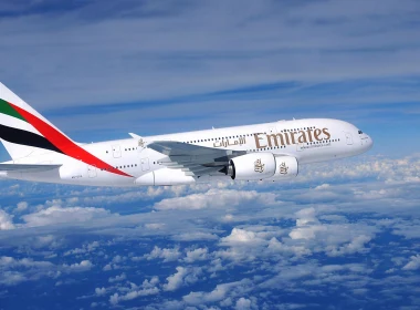 座驾 空中客车A380 飞机 空中客车 Emirates 云 高清壁纸 3840x2160
