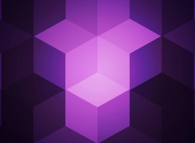 紫色立方体8k背景图片 8000x4500