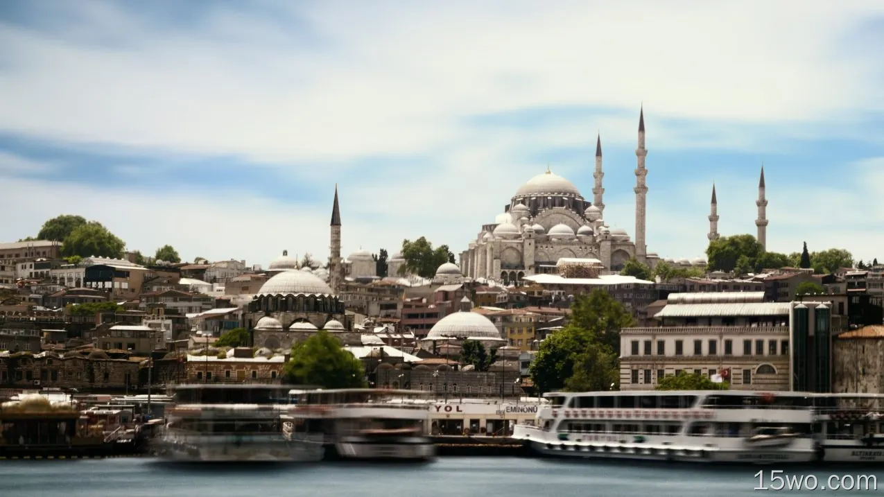人造 伊斯坦布尔 城市 土耳其 建筑 清真寺 高清壁纸