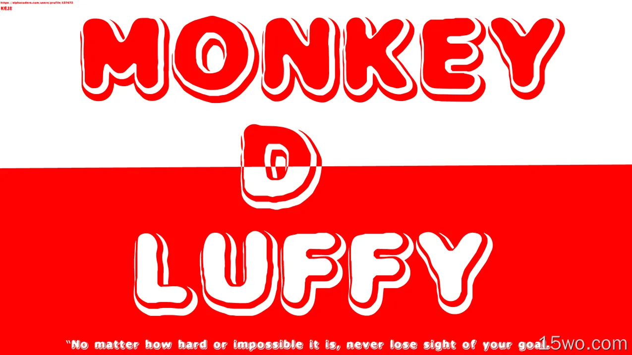动漫 海贼王 Monkey D. Luffy Text 格言 高清壁纸