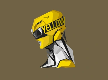 电视剧 恐龙战队 Yellow Ranger 黄色 高清壁纸 7680x4320