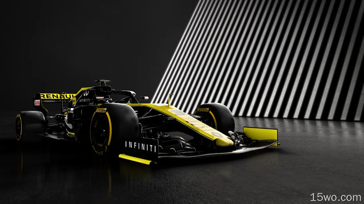 座驾 Renault R.S.19 雷诺 Formula 1 Yellow Car 高清壁纸