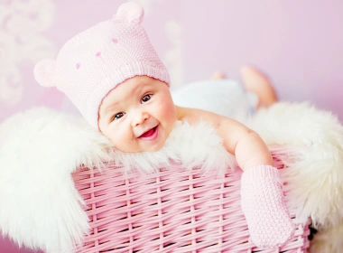 摄影 婴儿 粉色 可爱 儿童 高清壁纸 3840x2160
