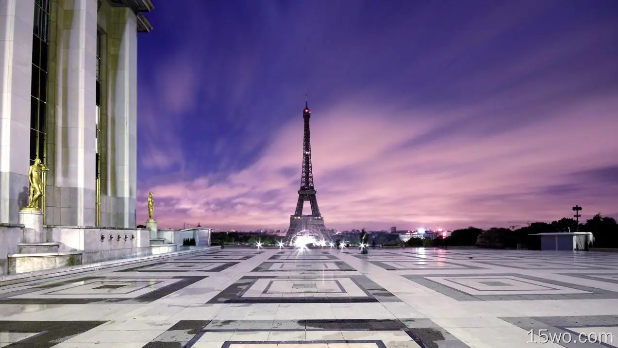 埃菲尔铁塔 法国 巴黎 夜景
