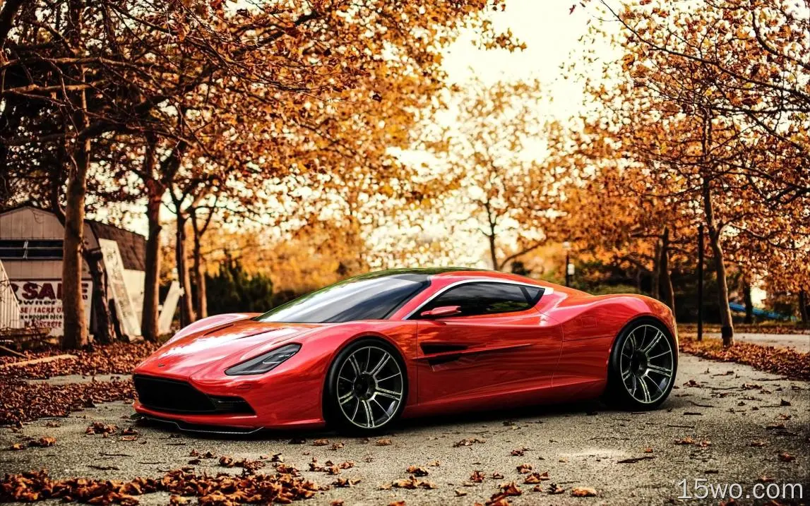 座驾 Aston Martin DBC 阿斯顿·马丁 汽车 Sport Car Red Car 高清壁纸