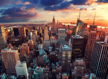 人造 纽约 城市 美国 建筑 摩天大楼 Cityscape USA 高清壁纸 3840x2160