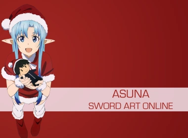 动漫 刀剑神域2 刀剑神域 Asuna Yuuki 圣诞节 Kirito 高清壁纸 3840x2160