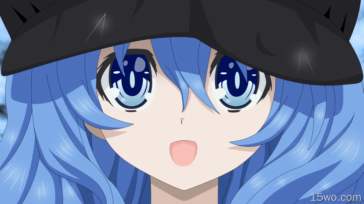 动漫 约会大作战 Anime Yoshino Blue Hair Blue Eyes 高清壁纸