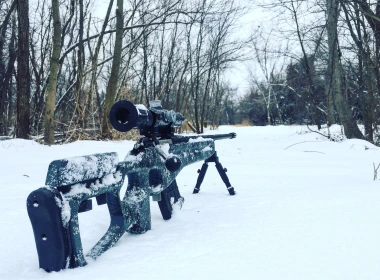 狙击步枪，雪，树，冬天 2880x1800