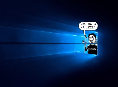 windows 10、微软、表情包、幽默、抽象、低质量图像 8000x4500