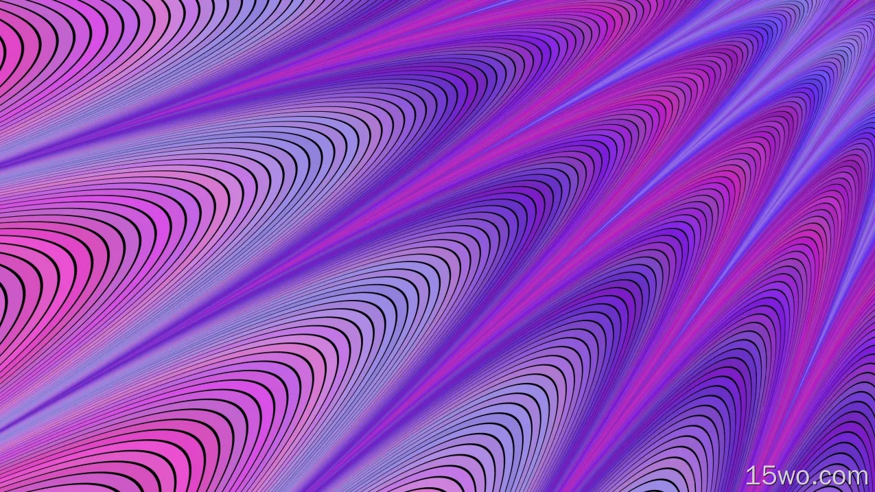 抽象 紫色 分形 高清壁纸