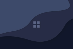 Windows 11，Windows徽标，极简主义，数字艺术，蓝色，简单背景，徽标  3840x2160