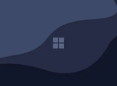 Windows 11，Windows徽标，极简主义，数字艺术，蓝色，简单背景，徽标 3840x2160