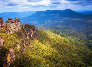 自然 Three Sisters 地球 风景 森林 澳大利亚 Katoomba Blue Mountains 高清壁纸 3840x2160