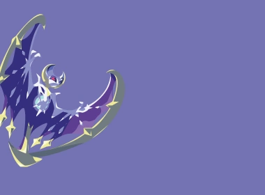 电子游戏 精灵宝可梦：太阳/月亮 口袋妖怪 Lunala Pokémon Sun And Moon Pokémon Moon Minimalist 高清壁纸 3840x2160