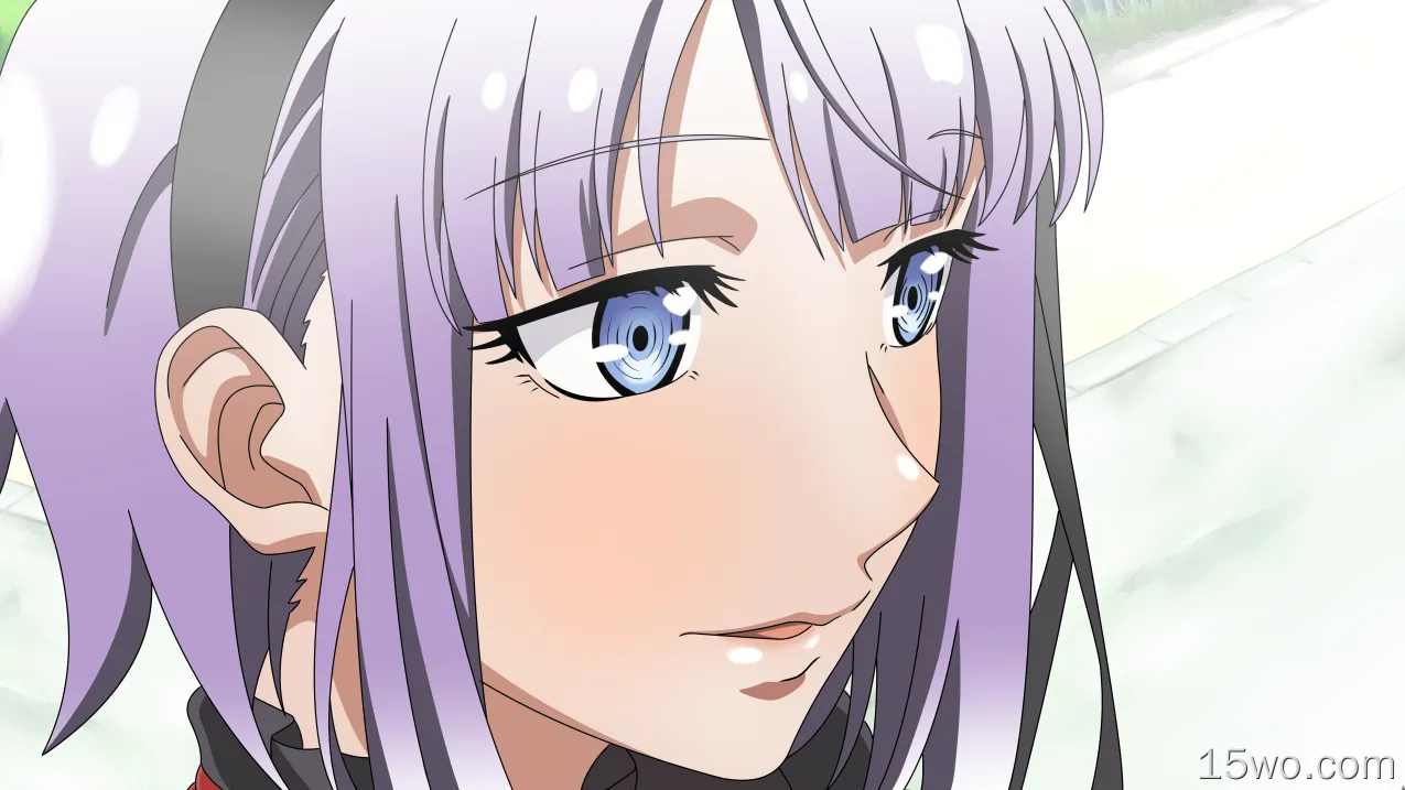 动漫 粗点心战争 Shidare Hotaru Anime 女孩 Headband Purple Hair Blue Eyes 高清壁纸