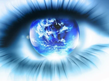 艺术 眼睛 蓝色 星球 地球 高清壁纸 3840x2160
