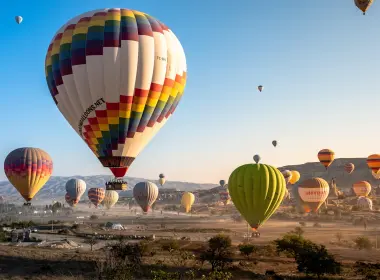 座驾 热气球 Dawn 日出 Cappadocia 气球 高清壁纸 5614x3743