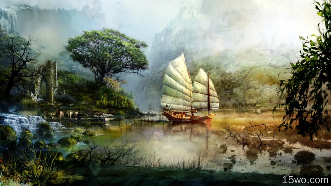 电子游戏 激战2 激战 船 Concept Art 高清壁纸