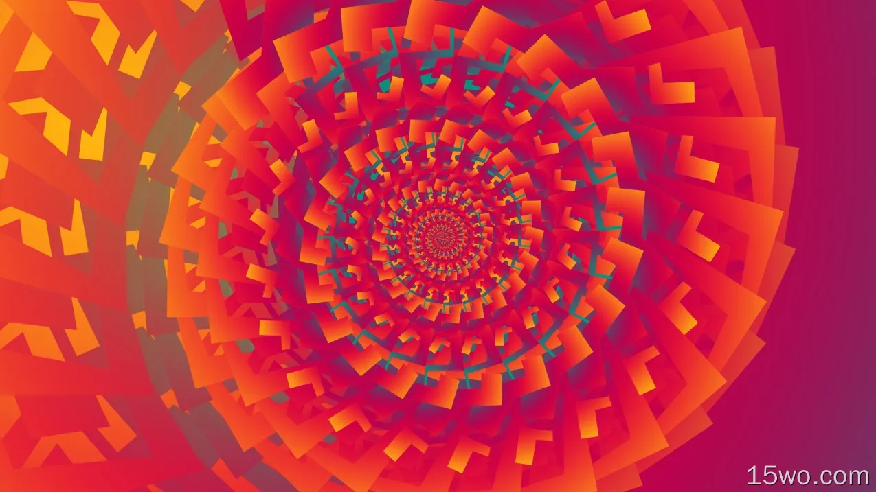 抽象 螺旋 漩涡 Colorful 高清壁纸