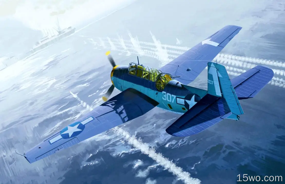 军事 Grumman TBF Avenger 轰炸机 飞机 Warplane 高清壁纸