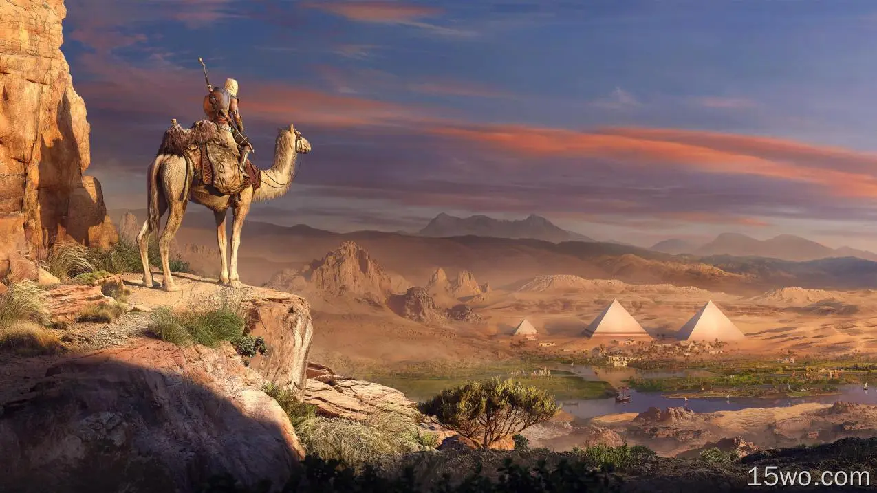 电子游戏 刺客信条：起源 刺客信条 埃及 金字塔 沙漠 Bayek Of Siwa 高清壁纸