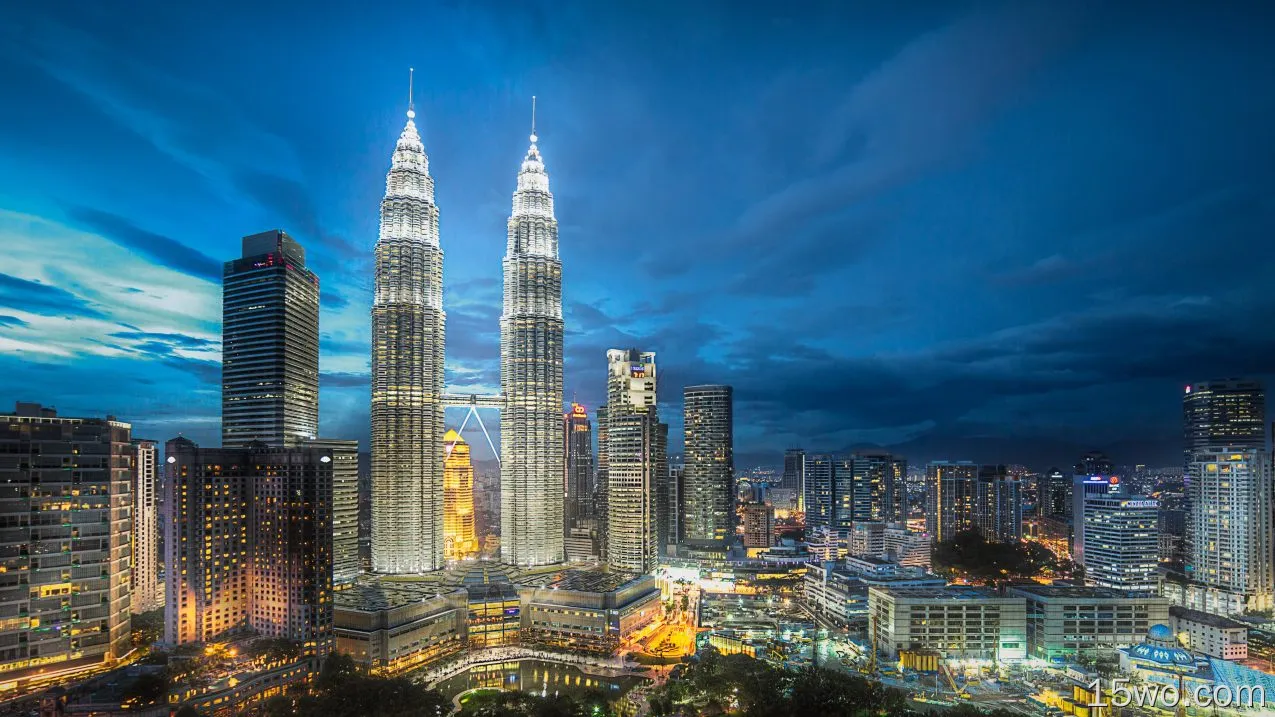 人造 Petronas Towers 建筑 高清壁纸