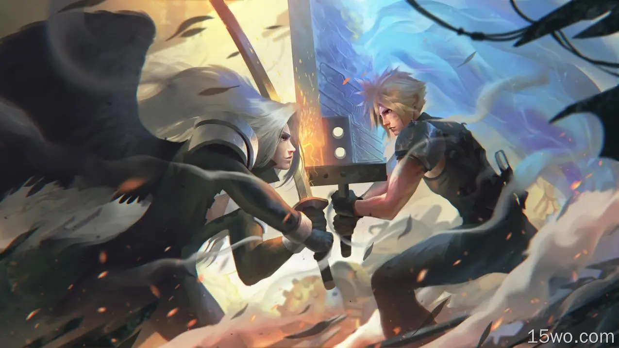 电子游戏 最终幻想7：重制版 最终幻想 Cloud Strife Sephiroth 高清壁纸