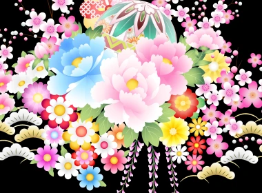 艺术 花 花卉 色彩 Colorful 春季 高清壁纸 3840x2160