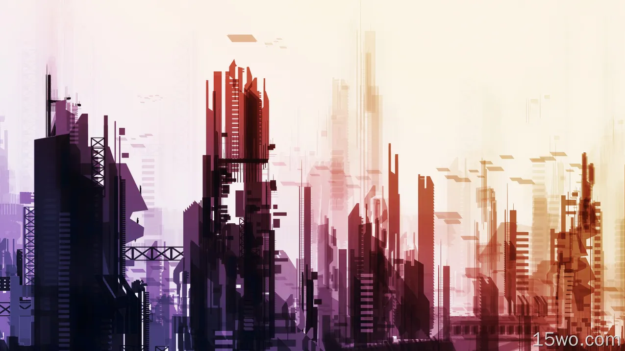 科幻 城市 Futuristic City Cityscape 未来主义 高清壁纸