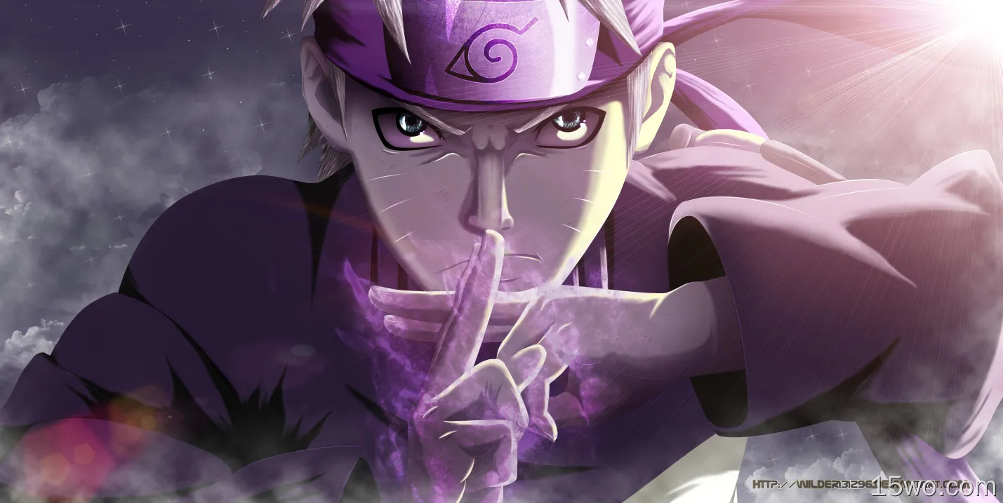 动漫 火影忍者 Naruto Uzumaki 紫色 高清壁纸