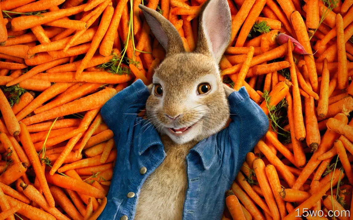 彼得兔2018，动画，胡萝卜，微笑
