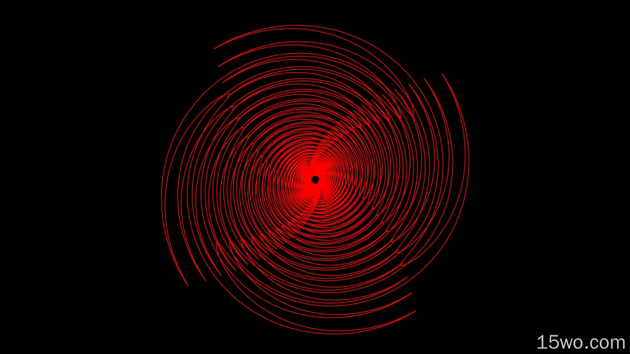 抽象 螺旋 数字艺术 分形 红色 高清壁纸