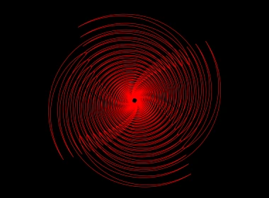 抽象 螺旋 数字艺术 分形 红色 高清壁纸 7680x4320