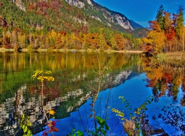 自然 湖泊 倒影 秋季 高清壁纸 3840x2160