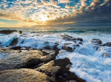 自然 海洋 地球 海景 岩石 Horizon 高清壁纸 3840x2160