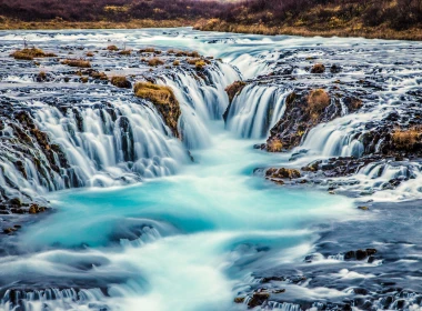 自然 瀑布 冰岛 高清壁纸 5120x2880