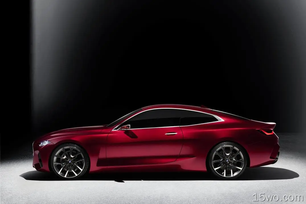 座驾 BMW Concept 4 宝马 Red Car 高清壁纸