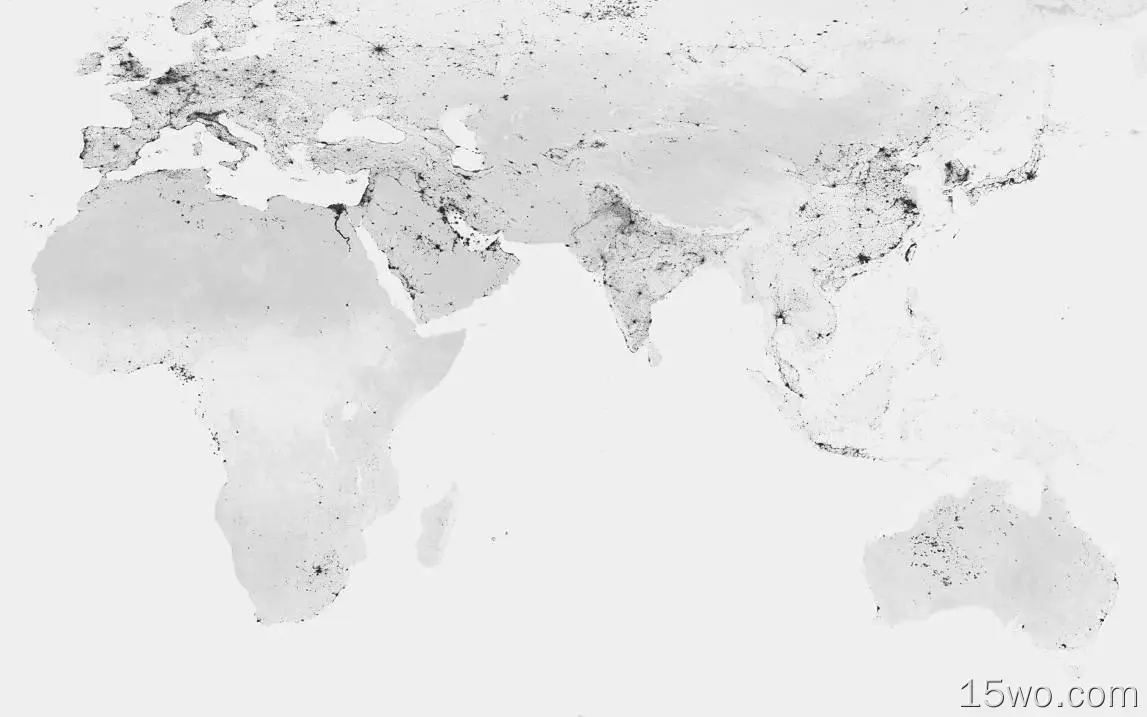 am68世界地图蓝白色灰色地球视图艺术