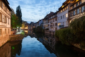 人造 Strasbourg 城市 法国 Alsace Canal 倒影 高清壁纸  5616x3744